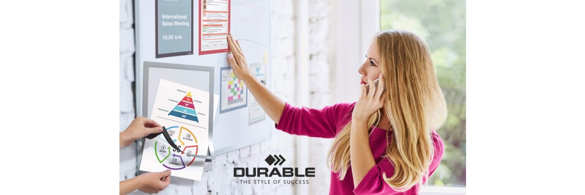 Eindeutige Informationen sind wichtiger denn je - Durable DuraFrame Informationsrahmen