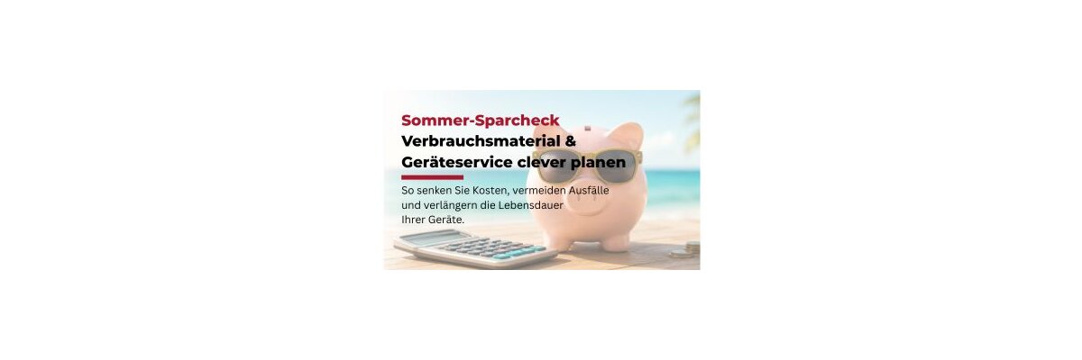 Sommer-Sparcheck mit OfficeXpress - Sommer-Sparcheck für Bürobedarf &amp; Drucker, Kosten senken mit OfficeXpress
