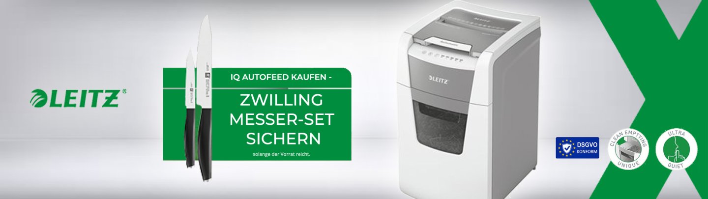 Leitz IQ AUTOFEED kaufen - Zwilling Messer-Set sichern | OfficeXpress.de