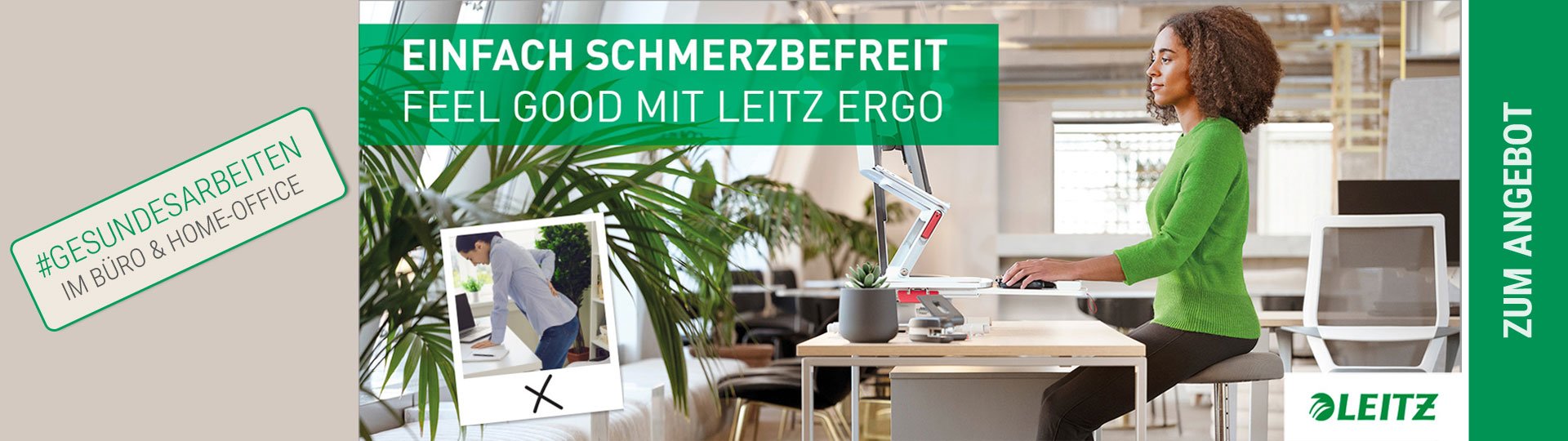 Leitz Ergo Einfach Schirmbefreit | Officexpress.de