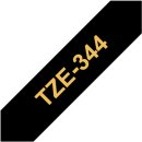 TZE344 BROTHER PTOUCH 18mm SCHW-GOLD