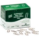 Büroklammer 26mm Metall 1000 Stück verkupfert