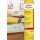 Avery Zweckform&reg; L7560-25 Adress-Etiketten, 63,5 x 38,1 mm, Geeignet f&uuml;r Deutsche Post INTERNETMARKE, 25 Blatt/525 Etiketten, transparent