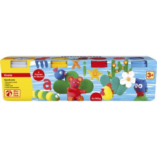 Mini Kids Spielknete Basisfarben, 4 x 140 g
