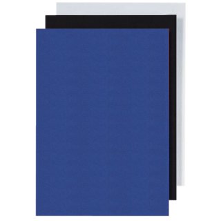 Deckblätter - Lederstruktur, A4, schwarz, 100 Stück