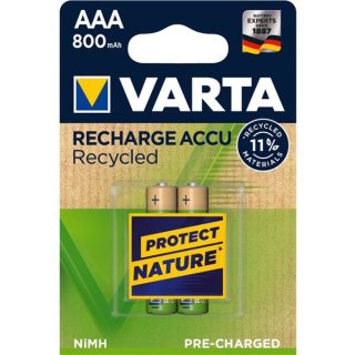 Batterie Akku AAA/HR03 2ST Recycled