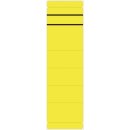 Ordner R&uuml;ckenschilder - breit/kurz, 10 St&uuml;ck, gelb