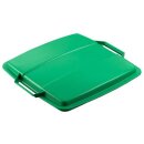 Papierkorb Durabin 90L PP+Deckel grau/grün