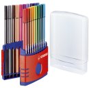 Fasermaler Pen 68 ColorParade - Etui rot, 20 Farben