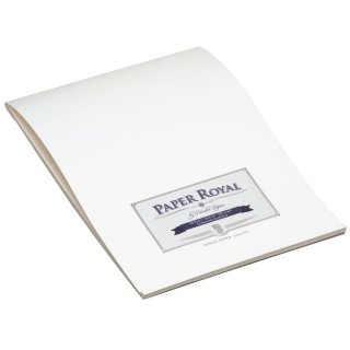 Paper Royal Briefblock - DIN A4, 40 Blatt, wei&szlig;, geripptes Feinpapier, veredelt