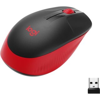 LOGITECH M190 SILENT MAUS KABELLOS ROT