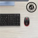 LOGITECH M190 SILENT MAUS KABELLOS ROT