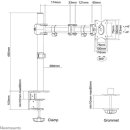 NM-D135SILVER NEOMOUNTS Tischhalterung