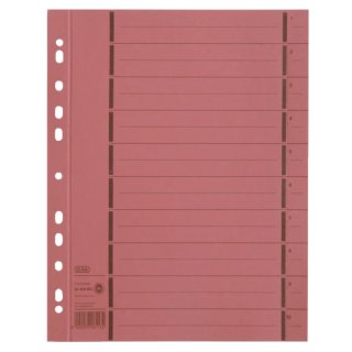 Trennblätter mit Perforation - A4 Überbreite, rot, 100 Stück