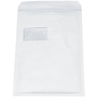 Luftpolstertaschen Nr. 7 mit Fenster, 230x340 mm, weiß, 100 Stück
