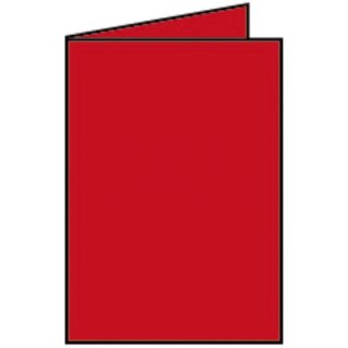 Coloretti Doppelkarte - B6 hoch, 5 Stück, mohn