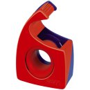 Handabroller für Klebefilm - tesa Easy Cut®, 10 m x 19 mm, rot/blau