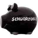 Spardose Schwein "Schwarzgeld" - Keramik, klein