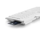 MediaRange kabelgebundene Tastatur mit Kartenlesegerät, QWERTZ (DE/AT), weiß