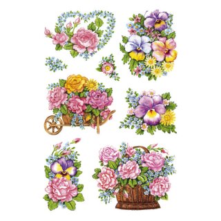 3354 Sticker DECOR Nostalgische Blumentöpfe
