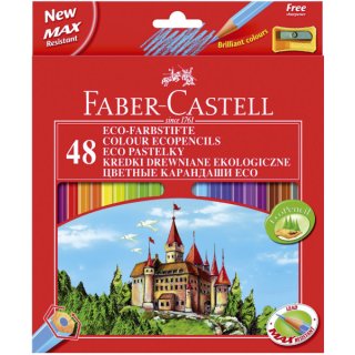 Buntstift Castle - 48 Farben, hexagonal, Kartonetui mit Spitzer