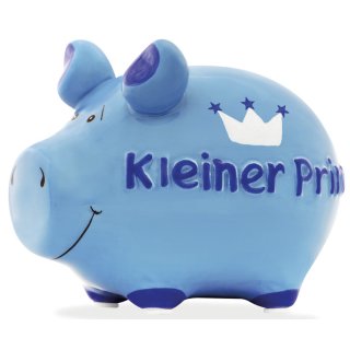 Spardose Schwein "Kleiner Prinz" - Keramik, klein
