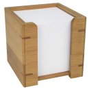 Zettelbox mit Papier - Bambus