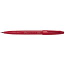 Faserschreiber Sign Pen Brush - Pinselspitze, rot