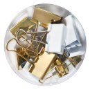 Briefklemmer 12ST weiß/gold sortiert