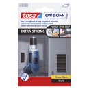 Tesa® On & Off Extra Stark schwarz  Klettstreifen 2 x 10cmx50mm