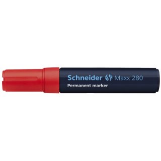 Schneider Permanentmarker Maxx 280, nachfüllbar, 4+12 mm, rot
