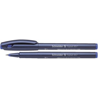 Tintenroller Topball 857 - stahlblau/blau, 0,6 mm, mit Kappe