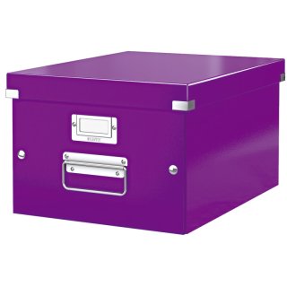Leitz Archivbox WOW Click & Store - für A4, violett