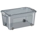 Aufbewahrungsbox 43l transparent/rauchgrau