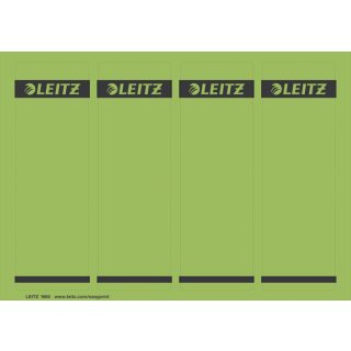 1685 PC-beschriftbare Rückenschilder - Papier, kurz/breit,100 Stück, grün
