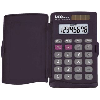 Solar-Taschenrechner 094S, schwarz, 8-stellig, Hard-Cover