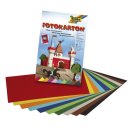 Fotokartonblock - 22 x 33 cm, 300 g/qm, farbig sortiert,...