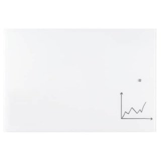 Glas-Schreibtafel magnethaftend 1200 x 900 mm weiß