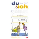 HEYE Familienplaner "Du & ich - Planer für Zwei" - 16 x 35 cm, 2 Spalten