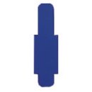 Leitz 6030 Stecksignal, Hartfolie, 50 Stück, dunkelblau