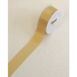 Doppelsatinband - 40 mm x 25 m, gold