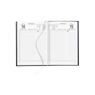 Zettler Buchkalender 876 - 1 Tag / 1 Seite, A5, schwarz