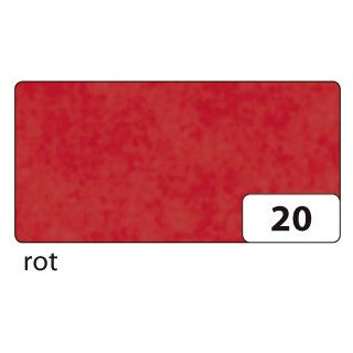 Transparentpapier - 42g, 70 x 100 cm gefalzt, 25 Bogen, rot