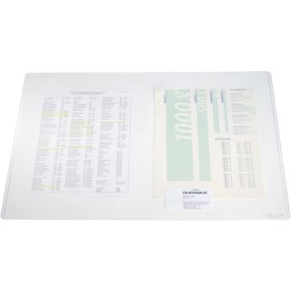 Schreibunterlage DURAGLAS®, 530 x 400 mm, transparent