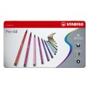 Fasermaler Pen 68 - Metalletui, 30 Farben