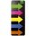 Haftmarker Film, gr&uuml;n, blau, pink, gelb, orange, 25x45 mm, 125 Streifen