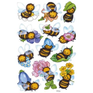 3569 Sticker DECOR Lustige Bienen