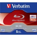 VERBATIM BD-RE 25GB RW 2x (5) JC