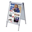 Kundenstopper Outdoor PRO A1 Aluminiumrahmen eloxriert