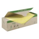 Haftnotiz Recycling Notes, 76 x 76 mm, gelb, 24 x 100 Blatt